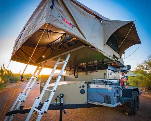 rooftop tent on trailer