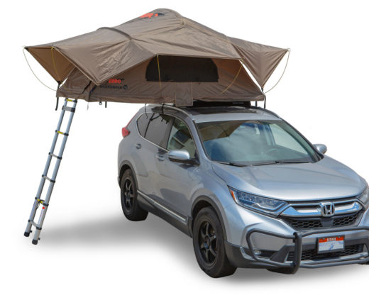 weekender rooftop tent with ladder